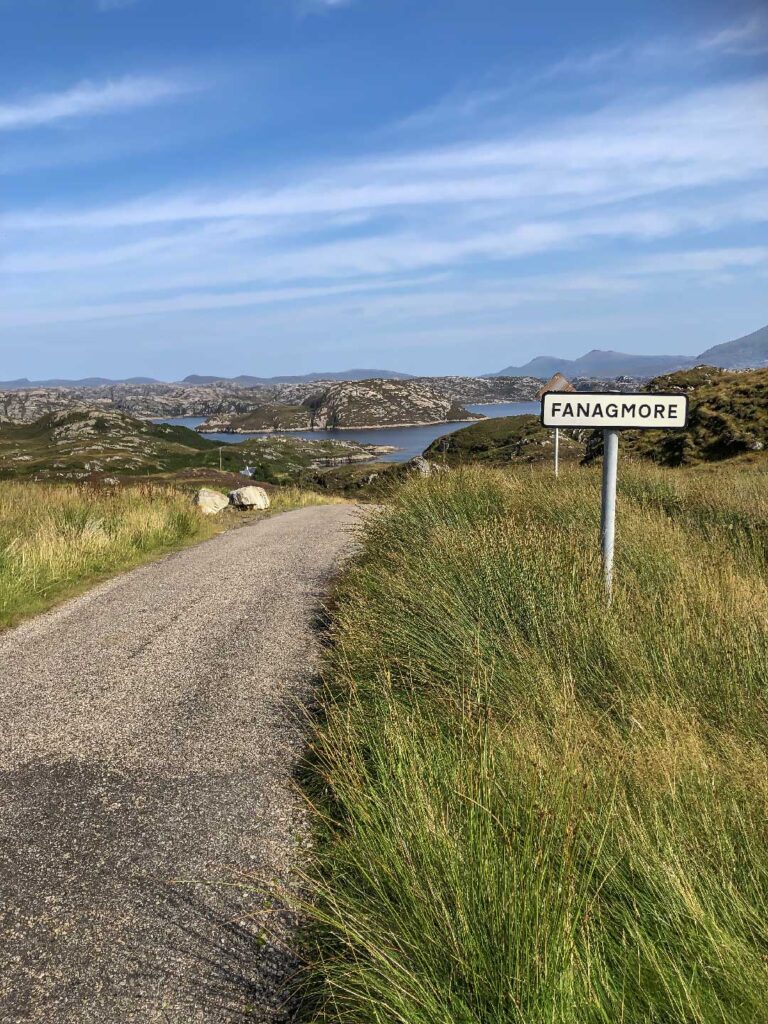 The single-track road to Fanagmore
