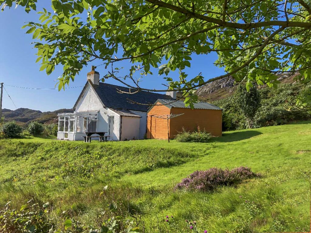 Hill Cottage and its garden